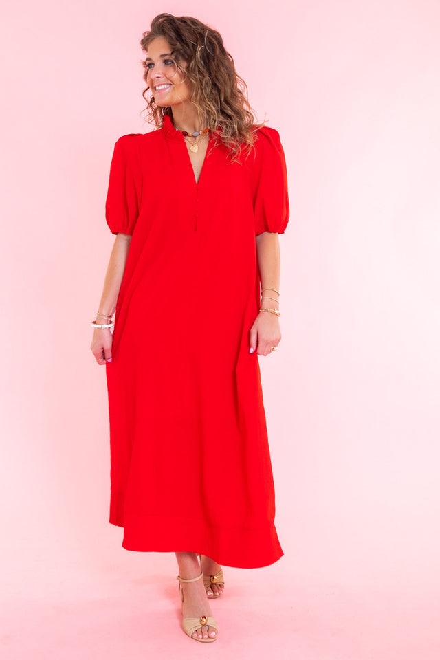 Scarlett Puff Sleeve Midi Dress