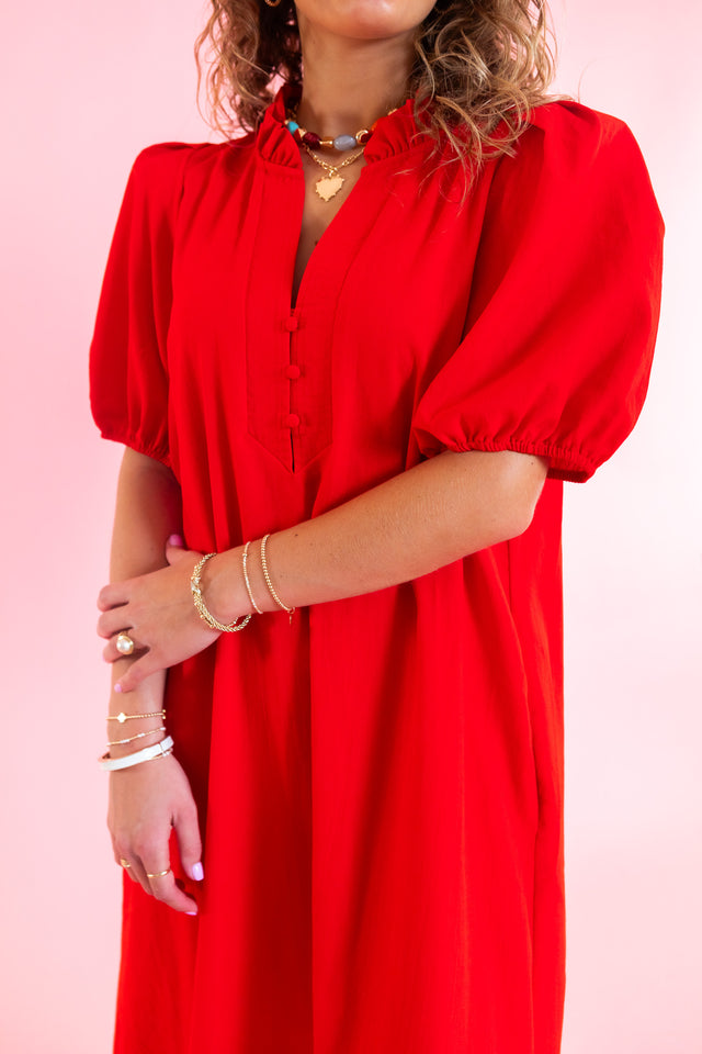 Scarlett Puff Sleeve Midi Dress