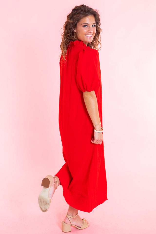 Scarlett Puff Sleeve Midi Dress