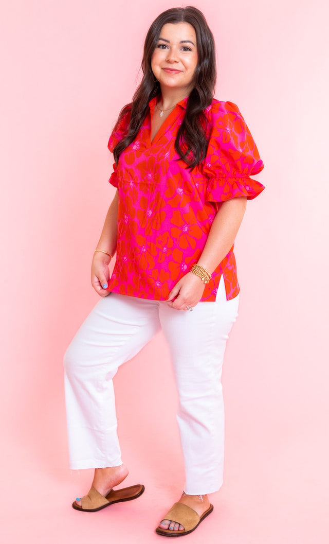 Mary Square | Jessica Top | Garden Samba Pink
