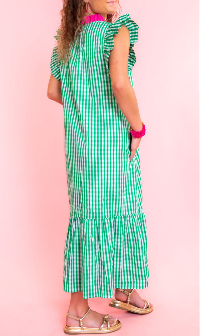 Emery Gingham Midi Dress