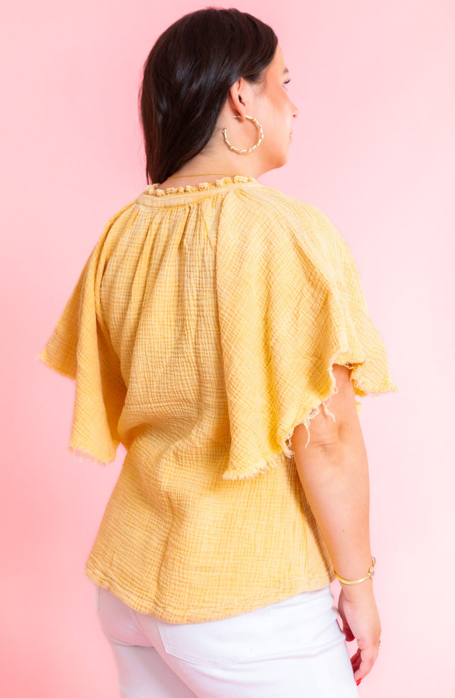 Sunday Morning Gauze Top