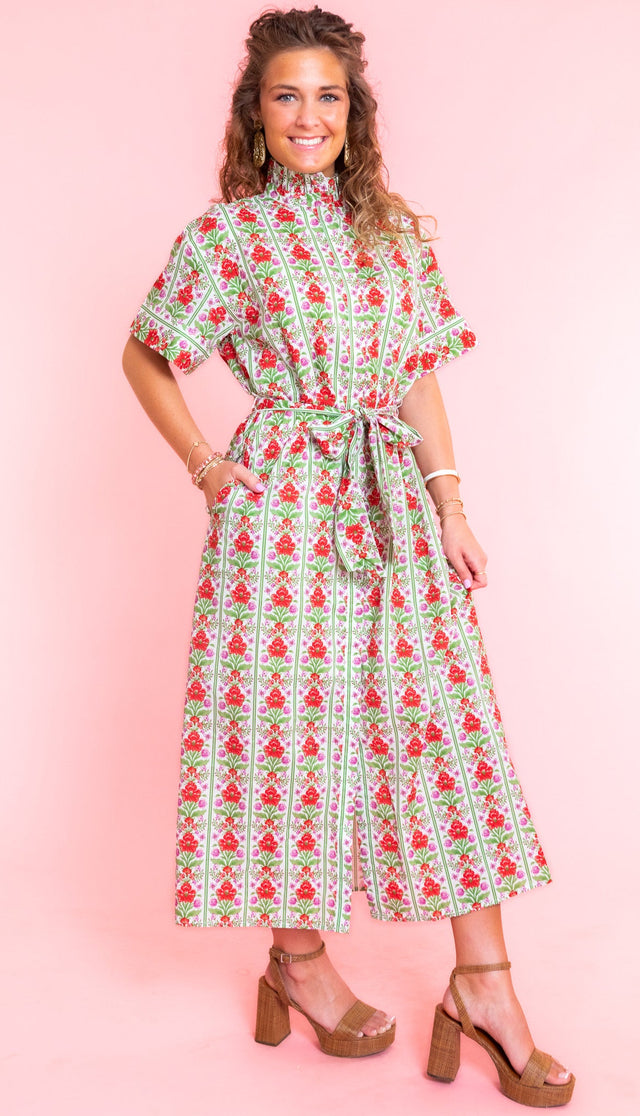 English Garden Midi Dress