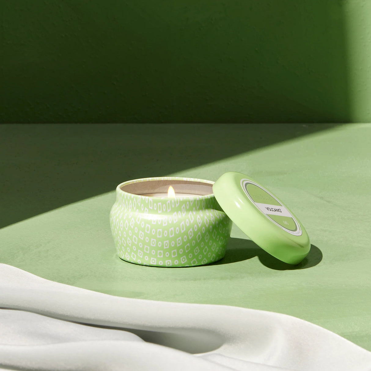 Capri Blue | Volcano Iced Matcha Printed Mini Tin Candle, 3 oz