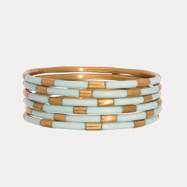 BuDhaGirl | Mint Veda Bangles - Set of 6