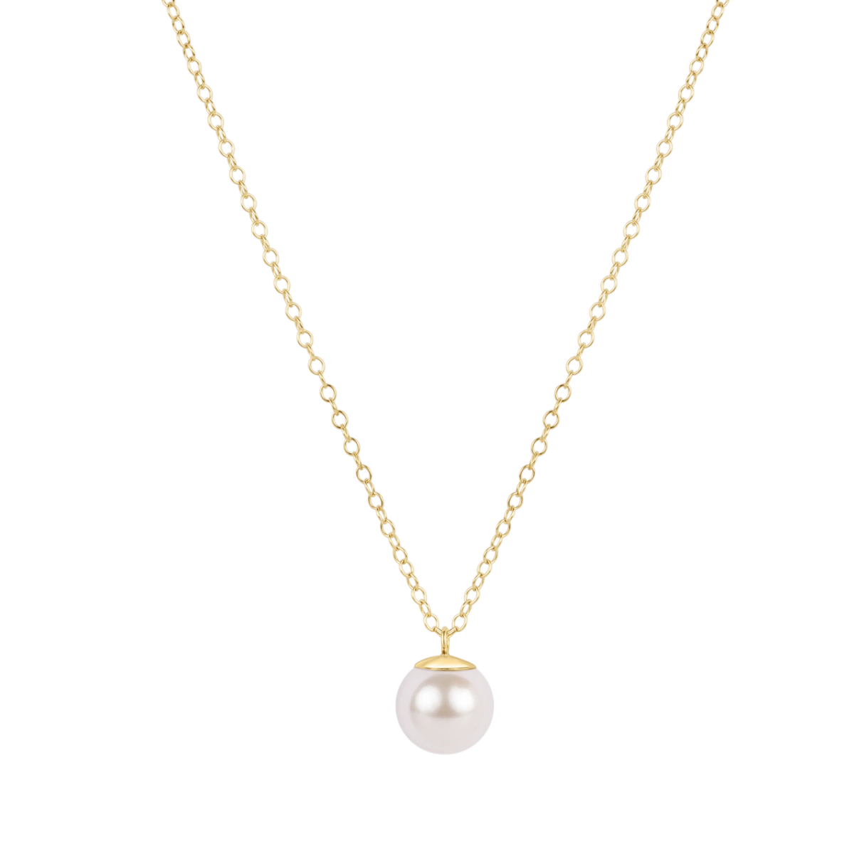 Enewton | 16" Necklace Gold - Classic Pearl 8mm Charm