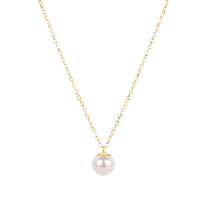 Enewton | 16" Necklace Gold - Classic Pearl 8mm Charm