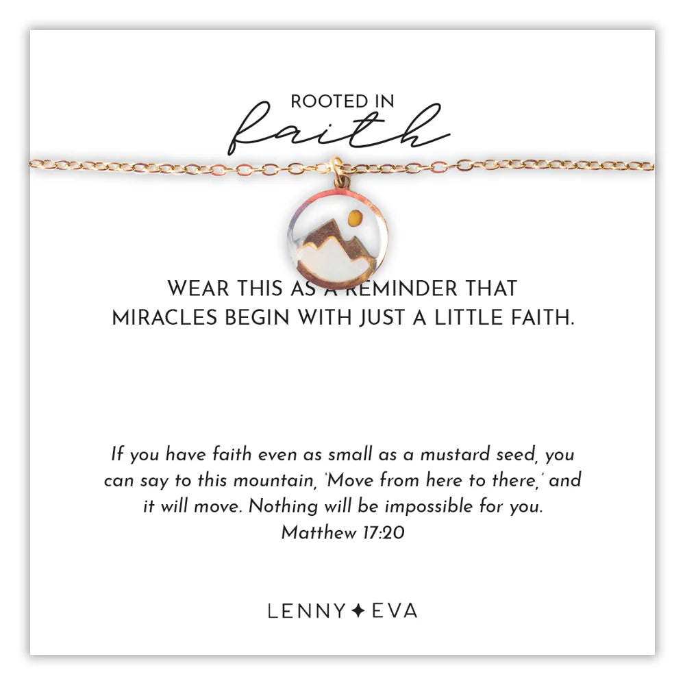 Lenny & Eva | Faith Over Fear Mustard Seed Necklace-Mountain