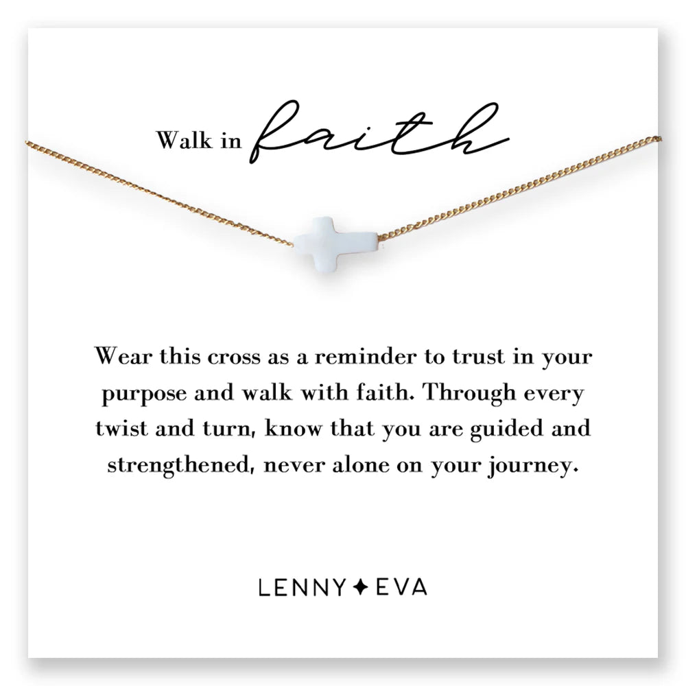 Lenny & Eva | Intentions Symbol Necklace-Cross