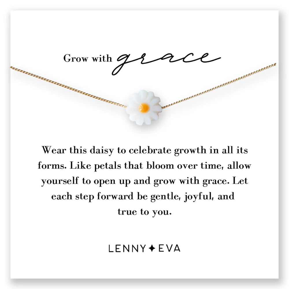 Lenny & Eva | Intentions Symbol Necklace-Daisy