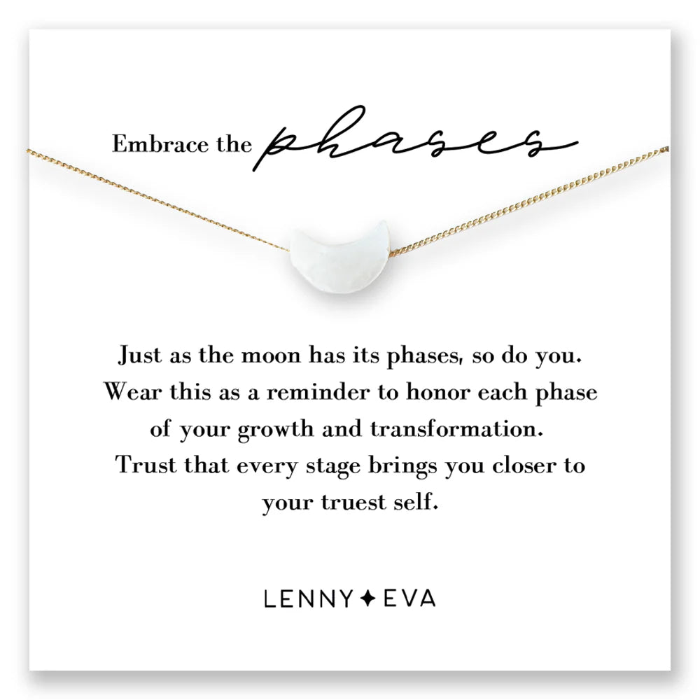 Lenny & Eva | Intentions Symbol Necklace-Moon