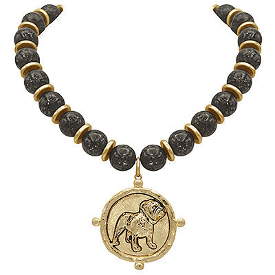Madison's Exclusive | Bulldog Legacy Pendant Necklace