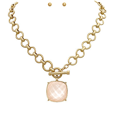 Madison's Exclusive | Stone Pendant Set