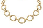 Madison's Exclusive | Linked Oval Chain Necklace Set Vintage Gold