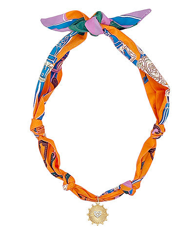 Madison's Exclusive | Scarf & Heart Charm Necklace