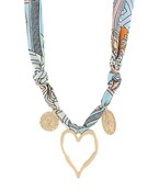 Madison's Exclusive | Heart Outline Scarf Necklace