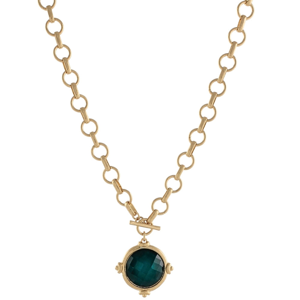 Madison’s Exclusive | Gemstone Charm Necklace