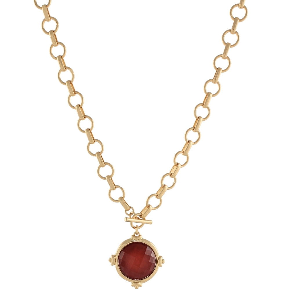 Madison’s Exclusive | Gemstone Charm Necklace