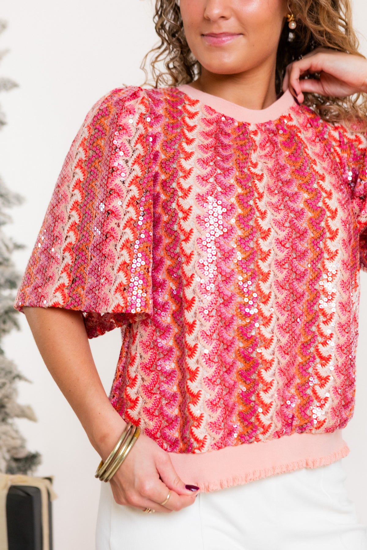 The Ellison Sequin Blouse