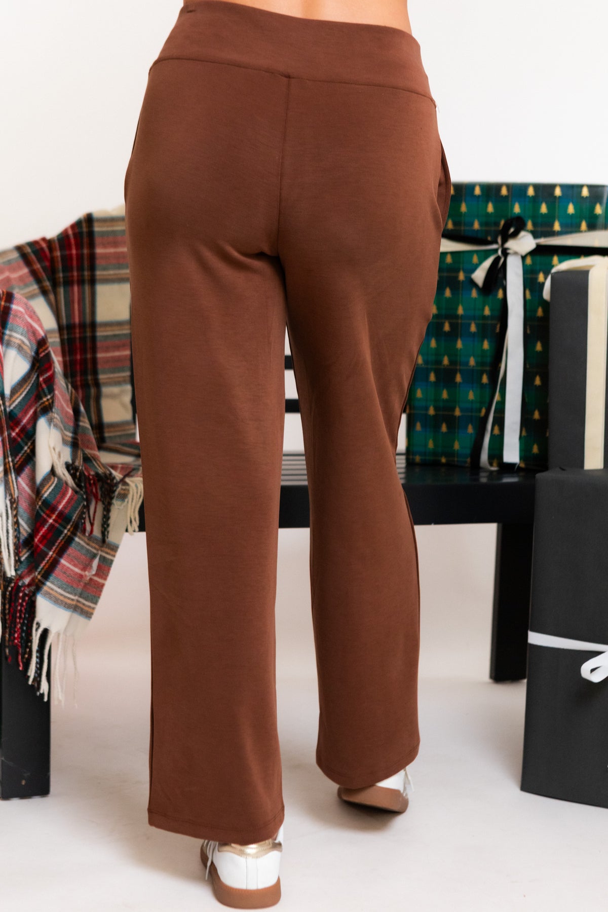 Multiples | Knit Wide Leg Pull-On Ankle Pants