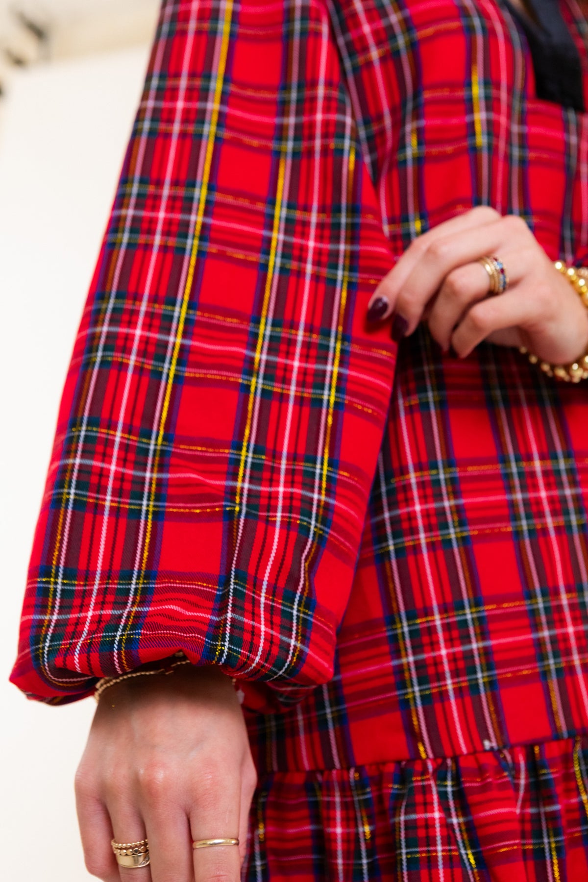 Mary Square | Sierra Dress in Plaid Red