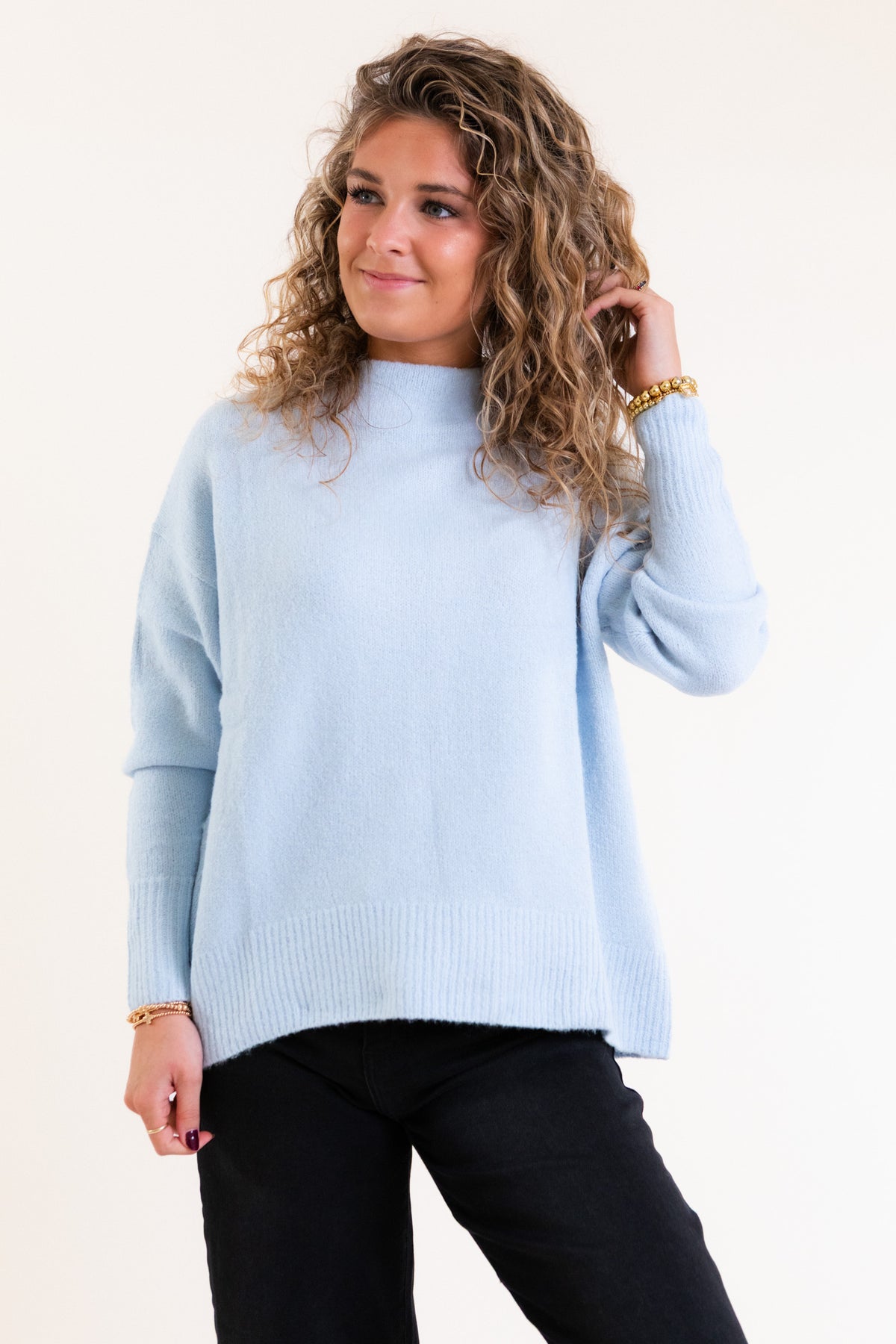 The Lila Oversized Mock Neck Sweater