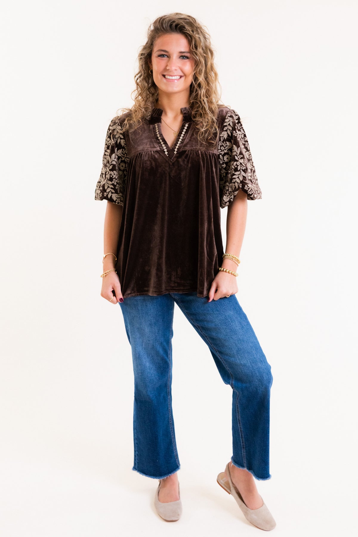 The Ophelia Velvet Blouse