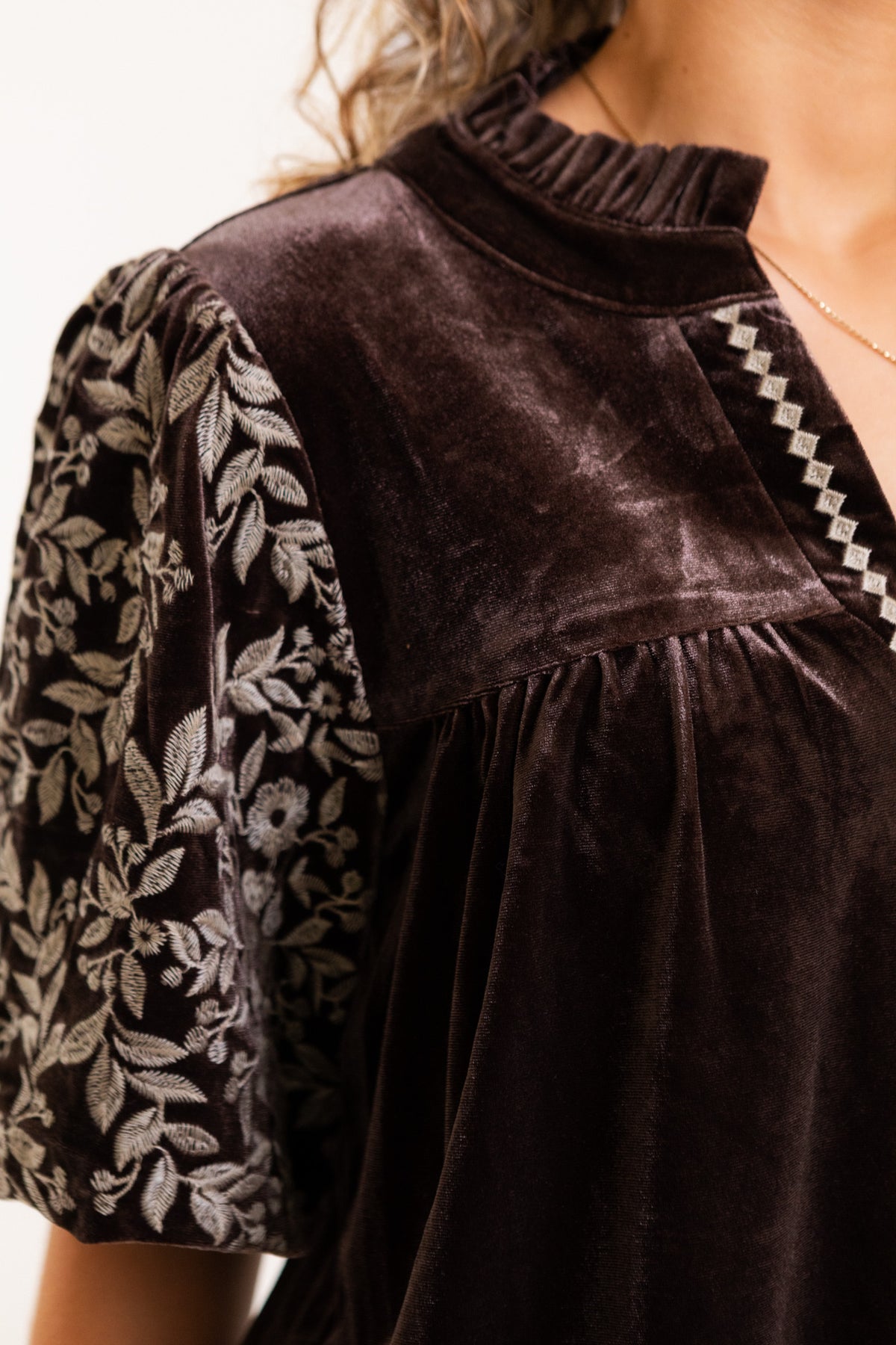 The Ophelia Velvet Blouse