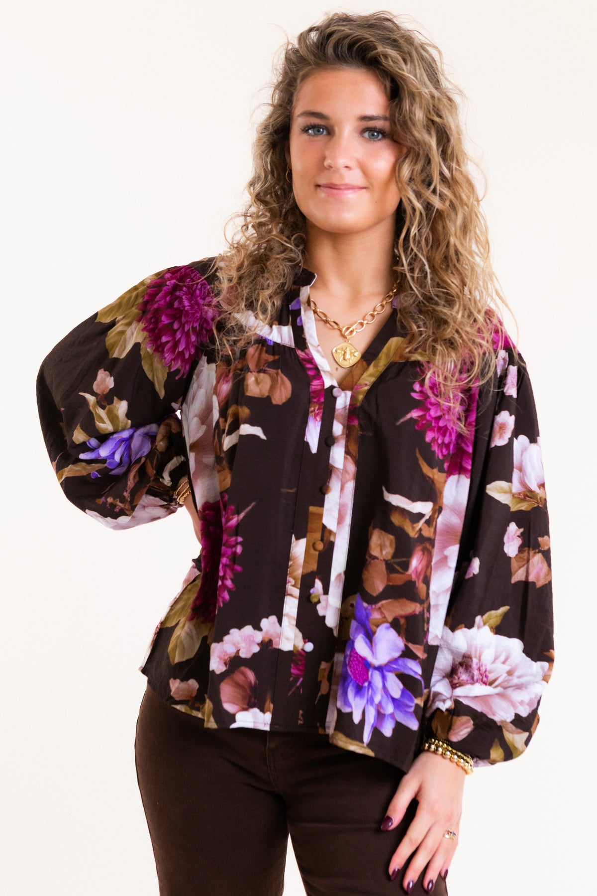 The Violet Bloom Blouse