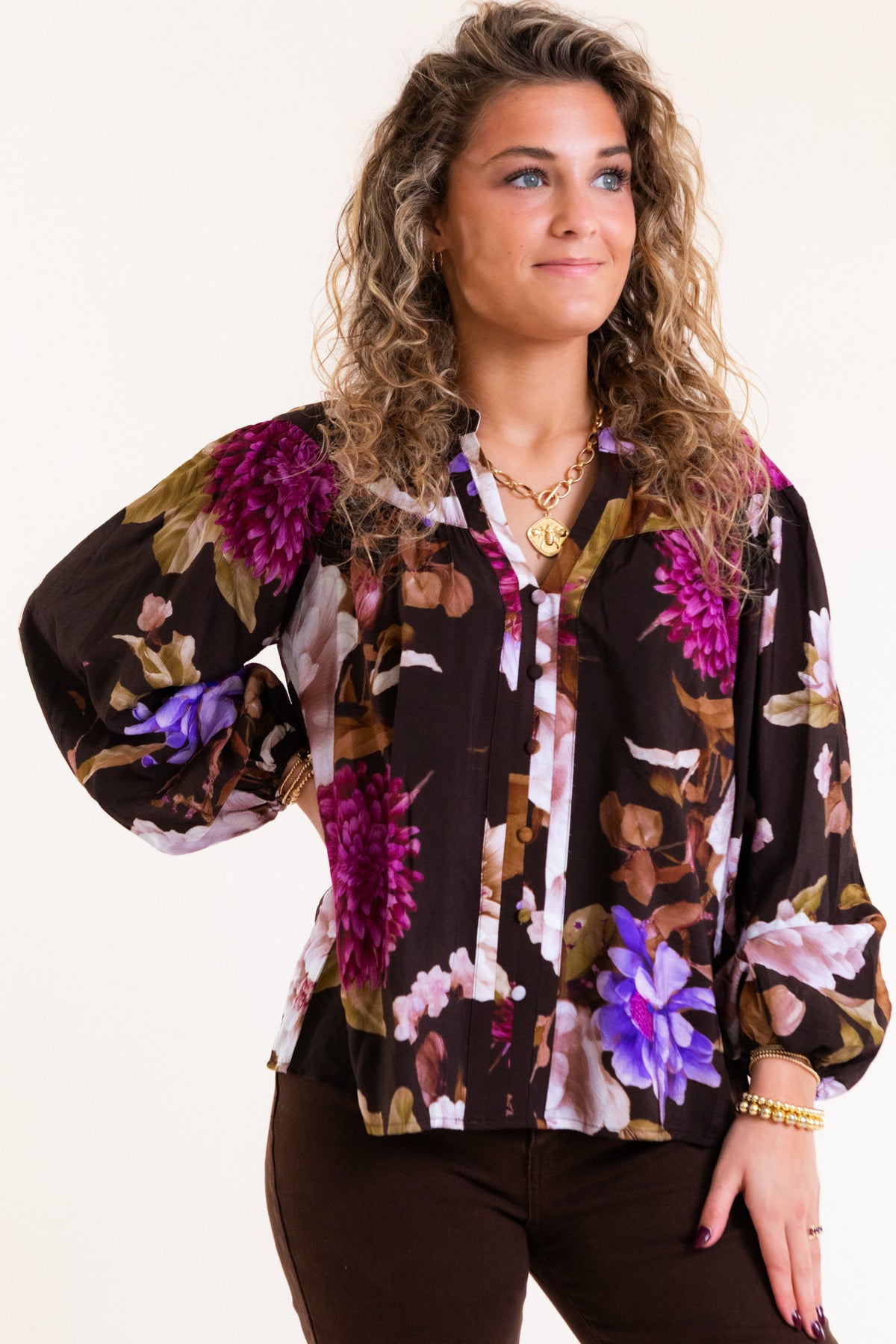 The Violet Bloom Blouse