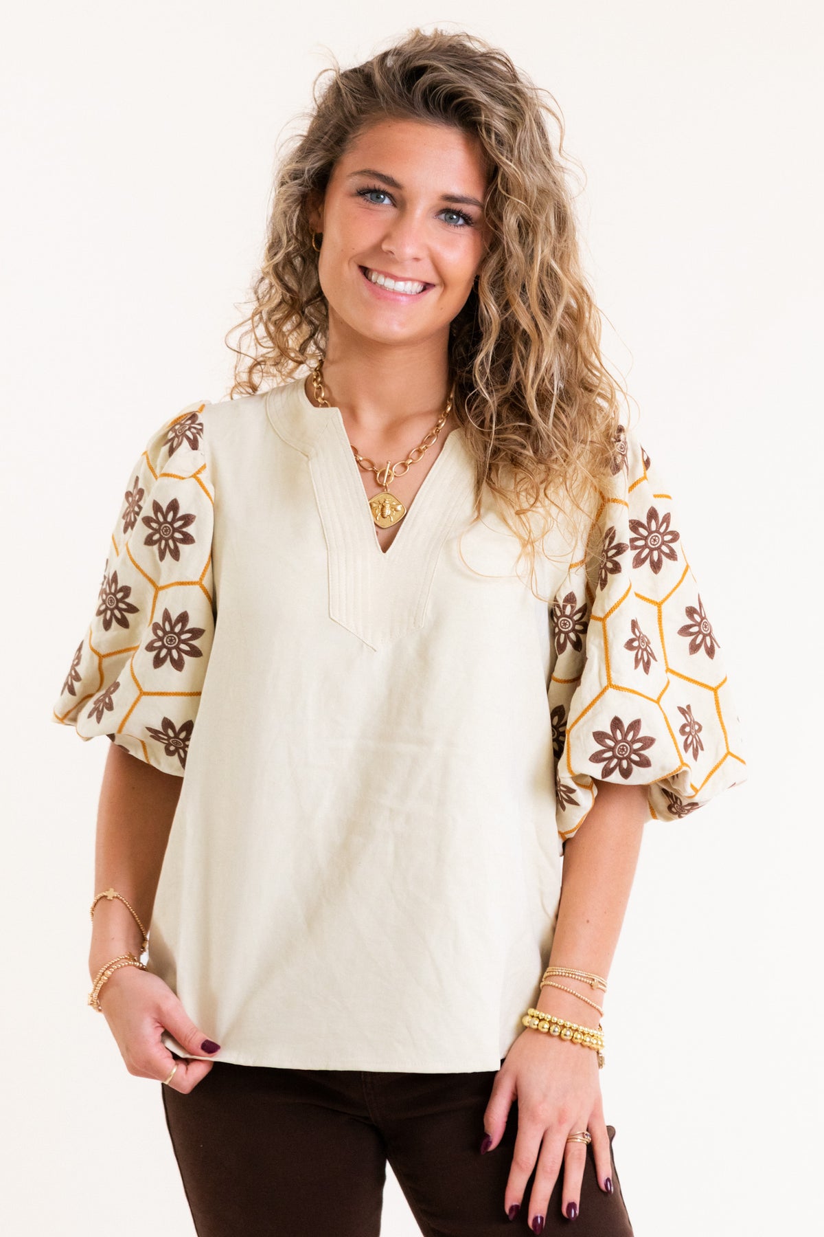 The Millie Embroidered Top