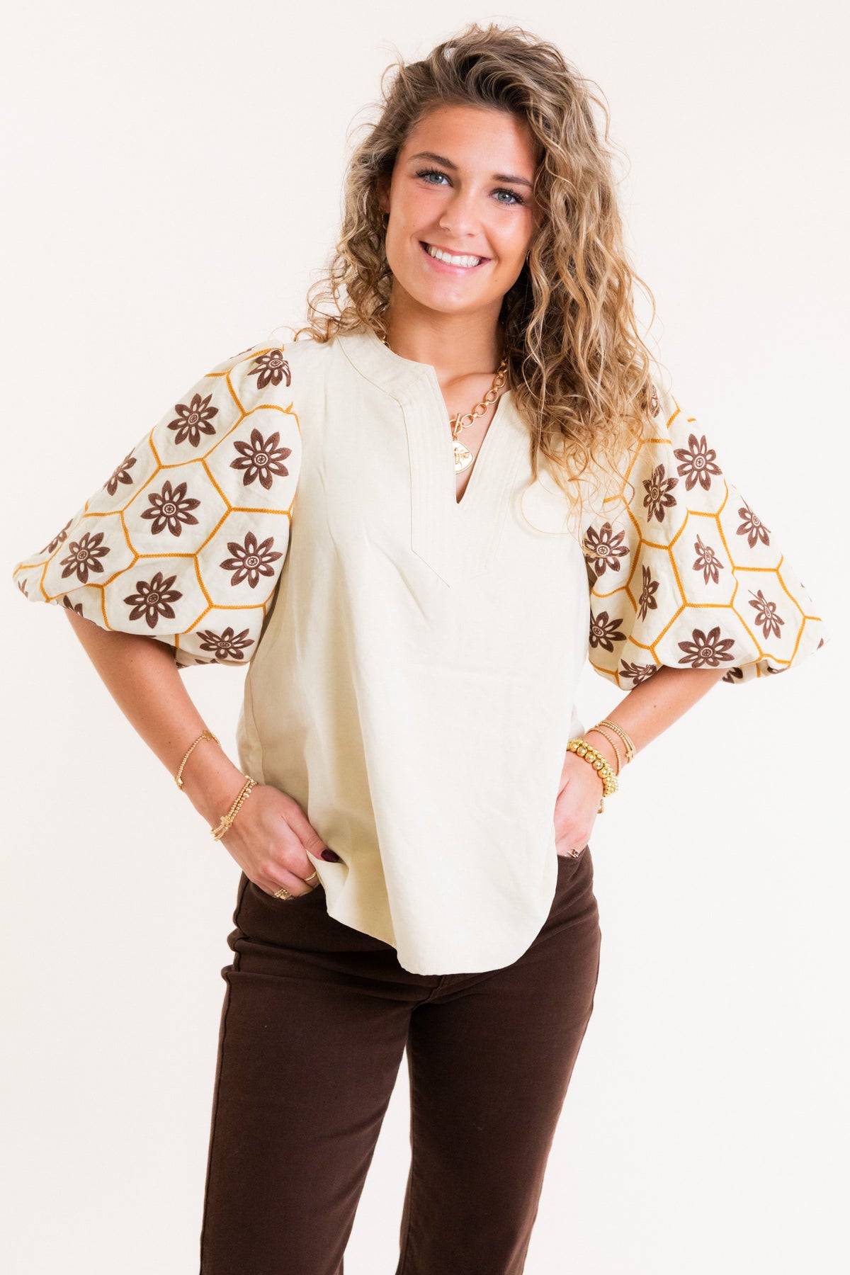 The Millie Embroidered Top