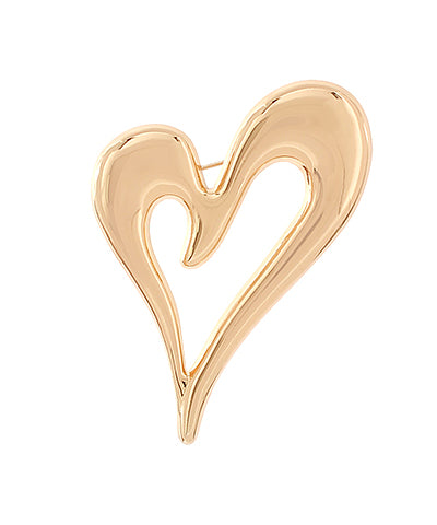 Madison's Exclusive | Open Heart Metal Pin Brooch