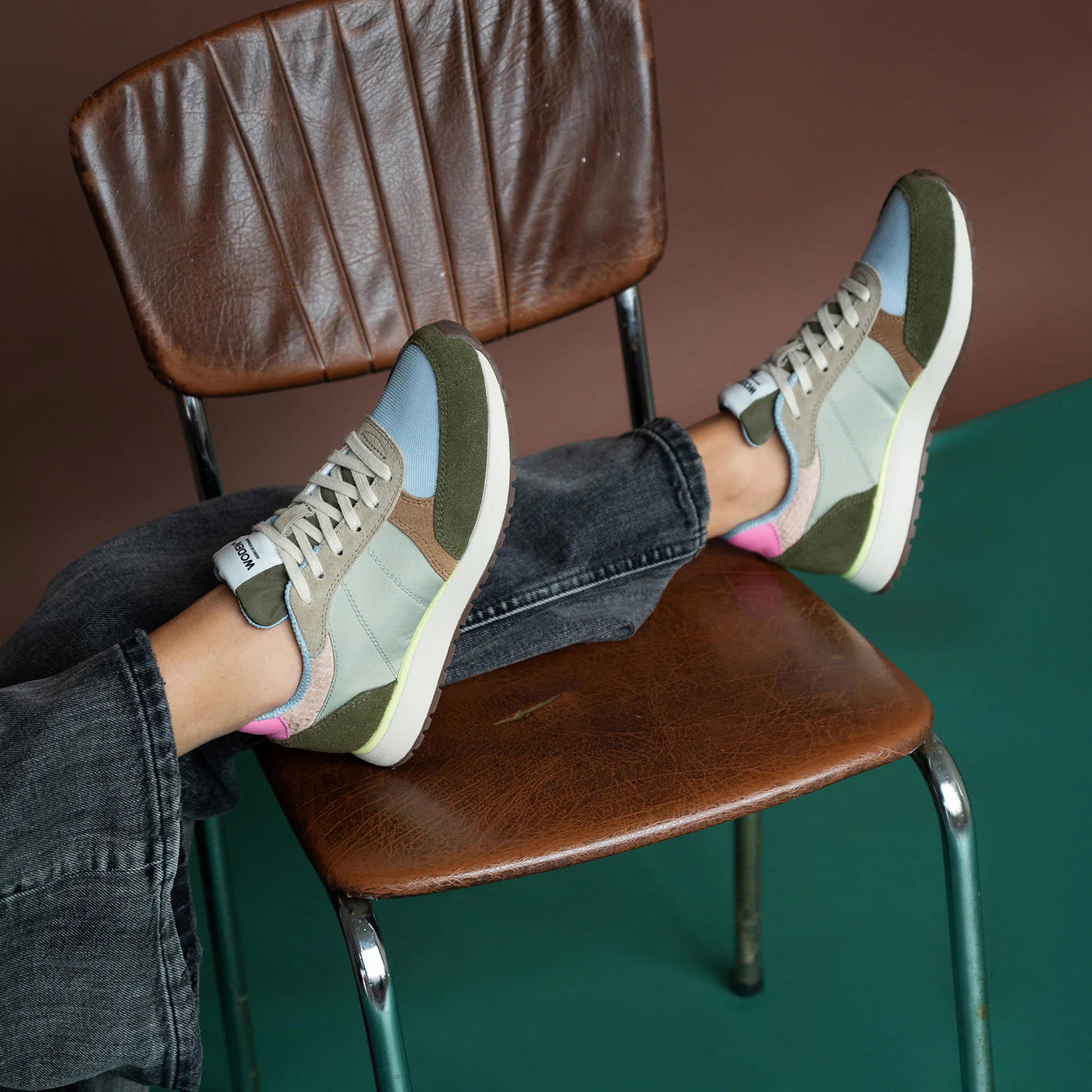 Woden | Ronja Sneaker in Stone Multi