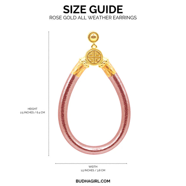 BuDhaGirl | Rose Gold All Weather Earrings