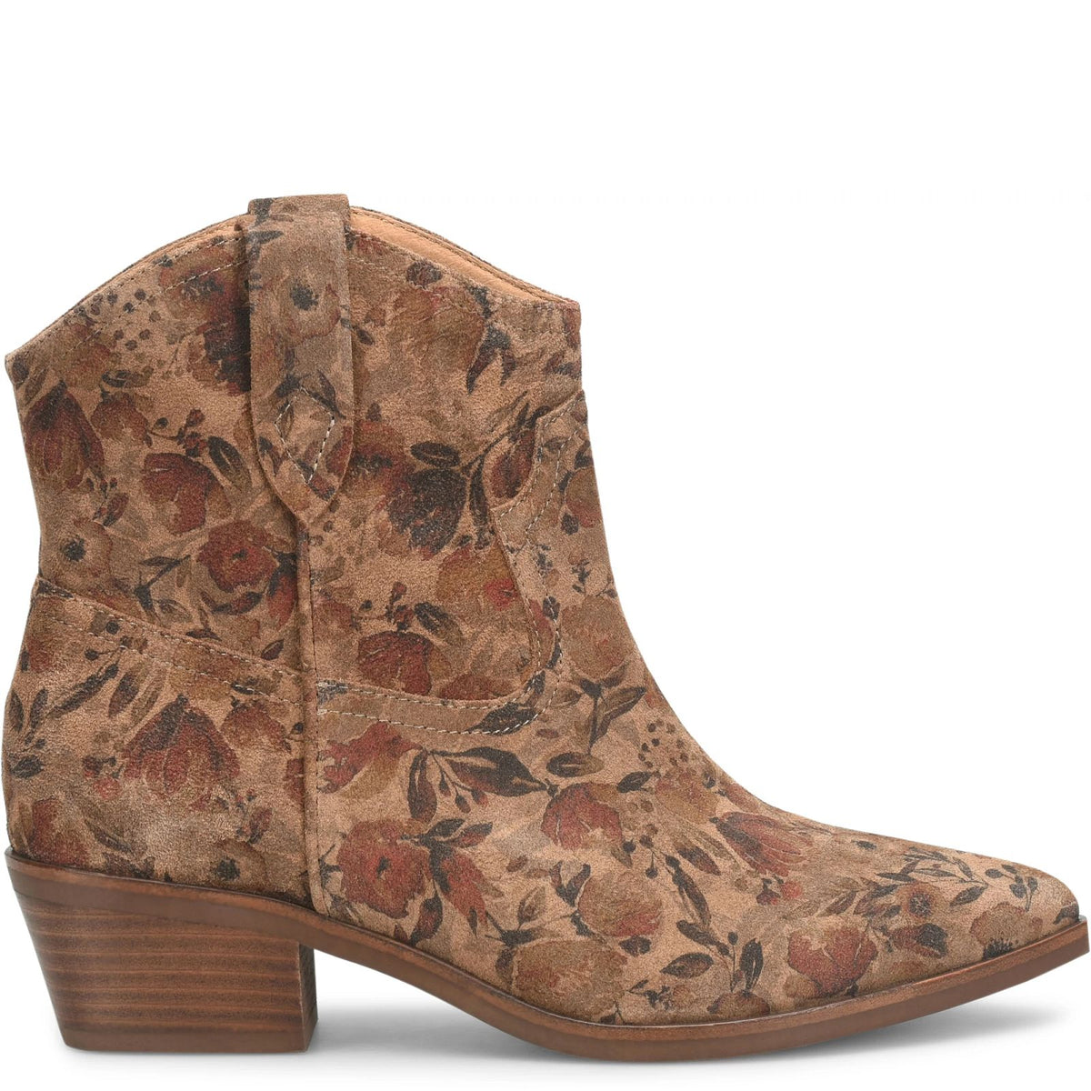 Sofft Shoe | Cambridge Boots in Brown (Floral)