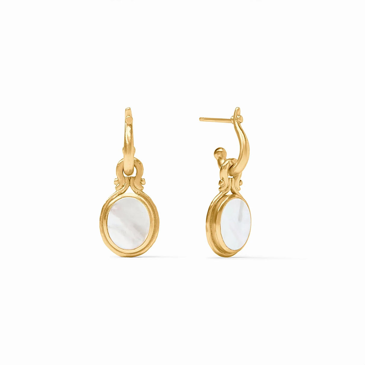 Julie Vos | Saratoga Pearl Hoop & Charm Earring