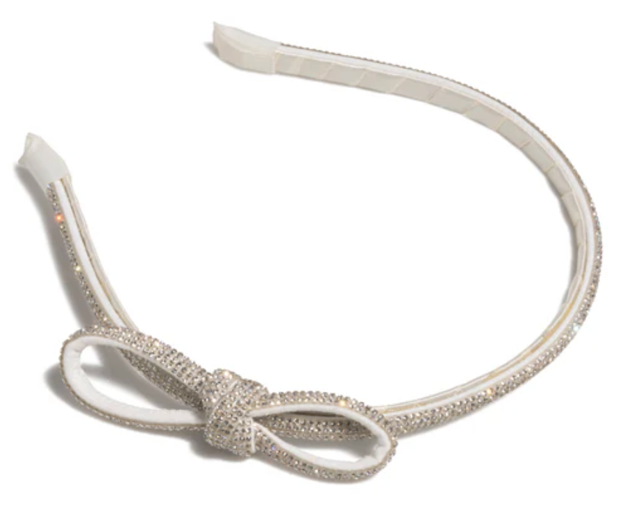 Silver Glitter Metal Bow Headband Amazon.com : Silver Sequin Bow Headband for Girls - Boutique  main image 2