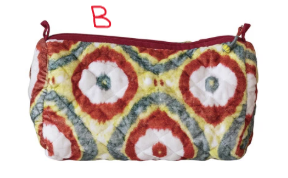 Zip Pouch w/ Interior Pockets & Coating