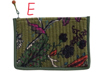 Zip Pouch w/ Interior Coating