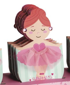 Mudpie | Ballerina Glitzy Gems Sticker Earrings