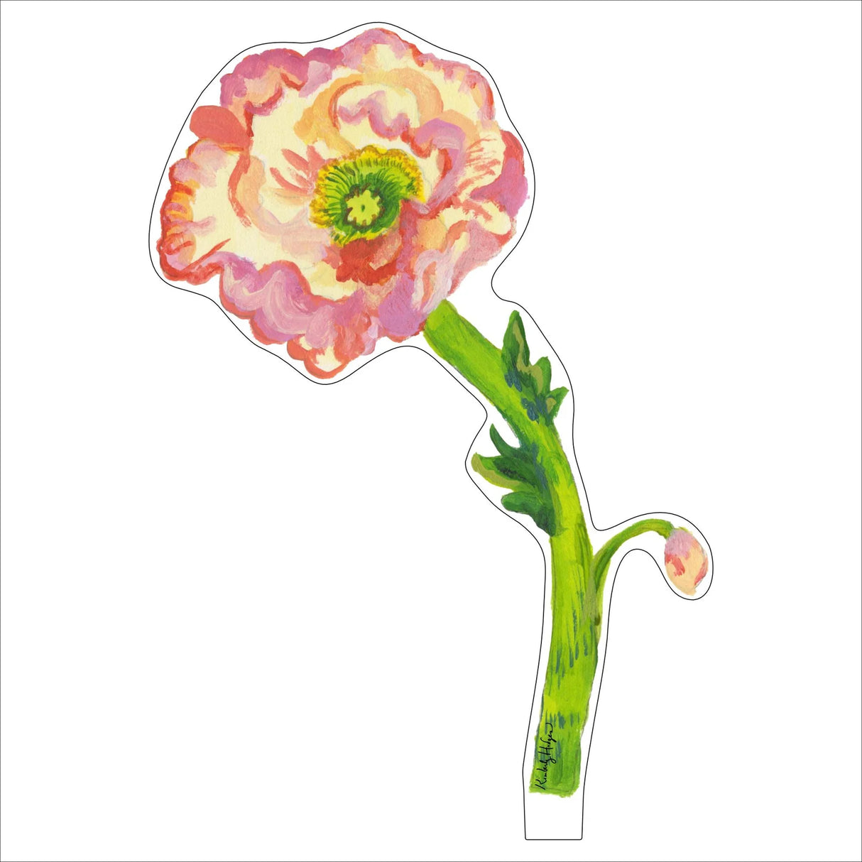 Kimberly Hodges Art | Small Iceland Poppy Small Acrylic Flower