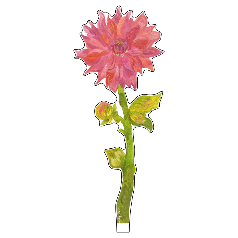 Kimberly Hodges Art | Sonic Bloom Dahlia Large Acrylic Single Flower