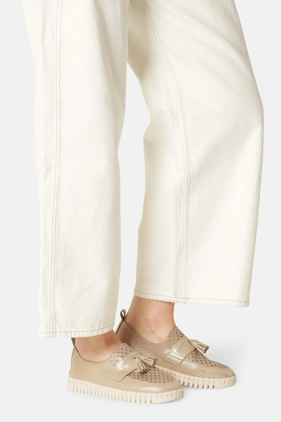 Ilse Jacobsen | Tulip Loafer Tassel - Platin Camel