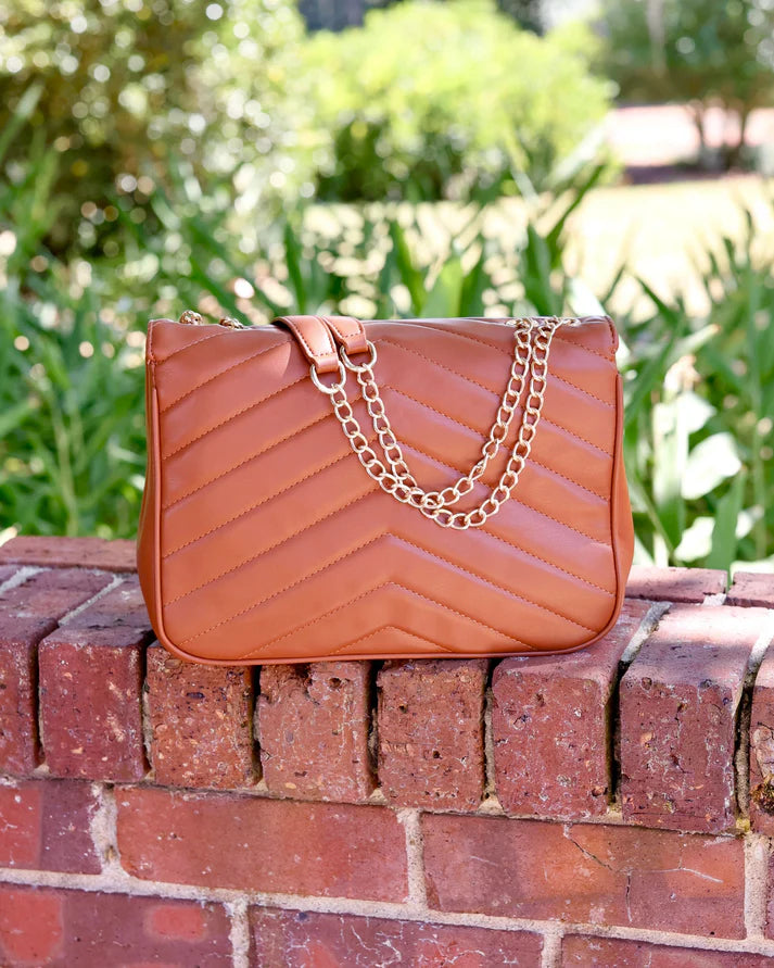 Caroline Hill | Mia Crossbody Bag Saddle VQ