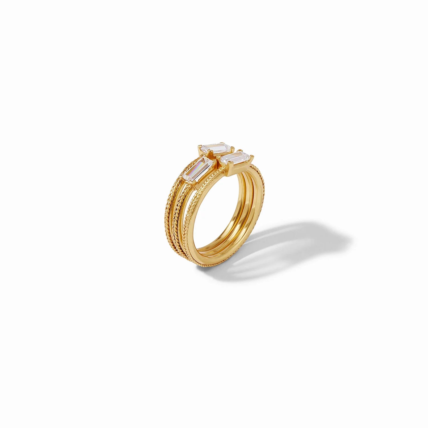 Julie Vos | Windsor Gold Trio Ring Set