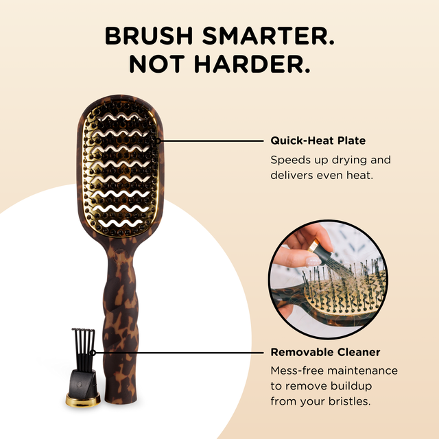 Teleties | Vented Hair Brush | Tortoise