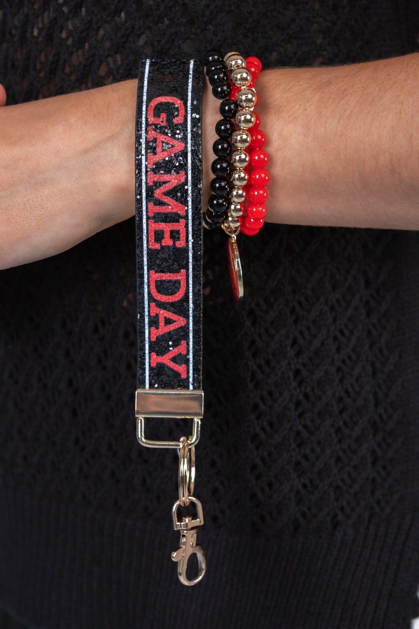 Game Day Wrist Strap Keychain