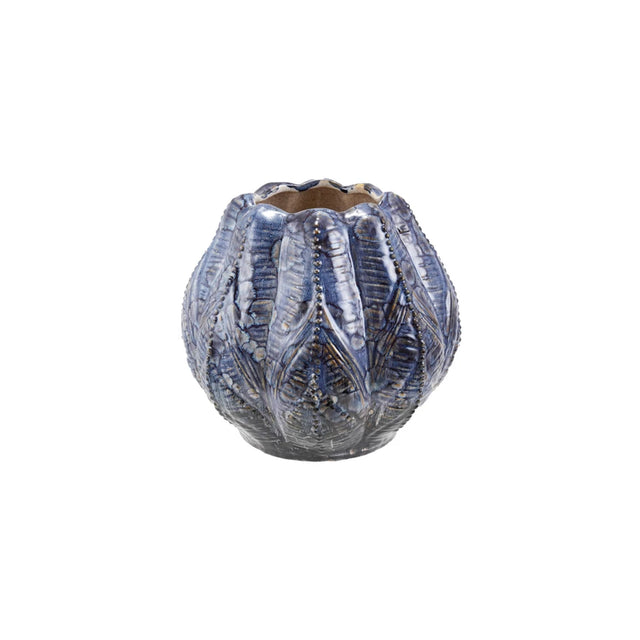 Embossed Stoneware Planter/Vase