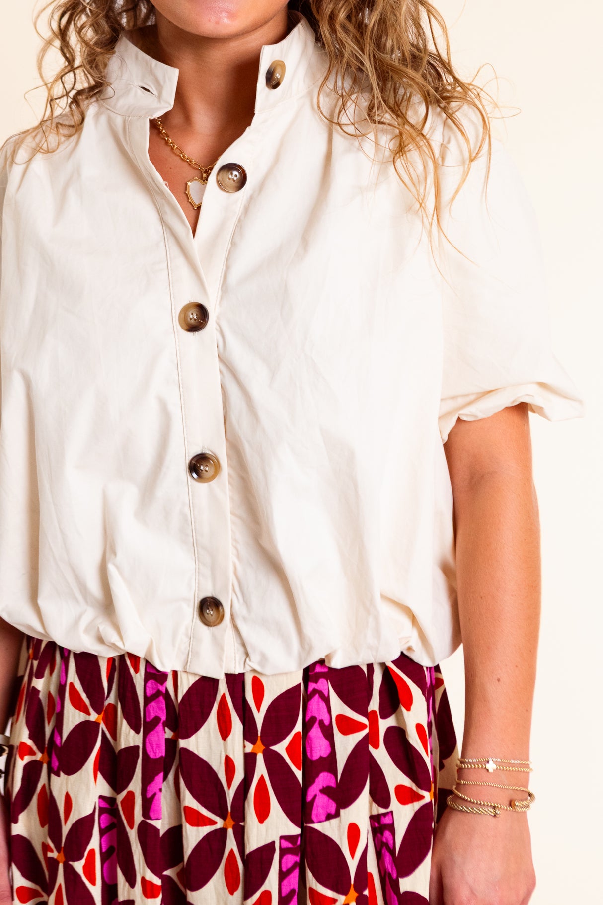Juliette Bubble Hem Blouse